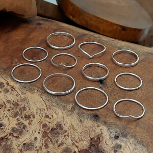 2mm Round Edge Band Sterling Silver Ring