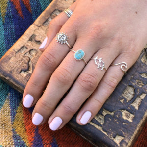 Olive Tree Branch Sterling Silver Ring