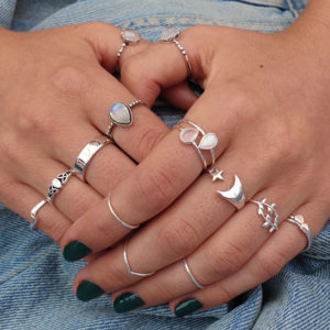 Olive Tree Branch Sterling Silver Ring