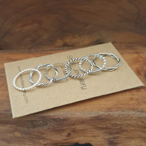 Fine Rope Stacker Sterling Silver Ring