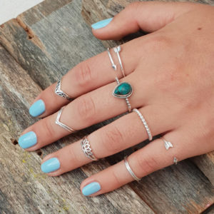 Fine Rope Stacker Sterling Silver Ring