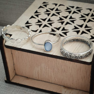 XOXOXO Ring in solid 925 Sterling Silver