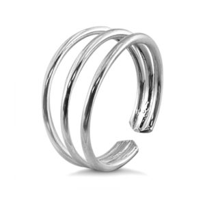 Triple Band Silver Knuckle Ring