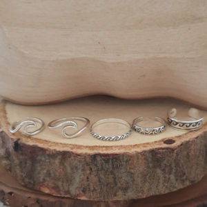 Surf Wave Mid Finger Ring