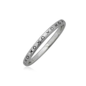 XOXOXO Ring in solid 925 Sterling Silver