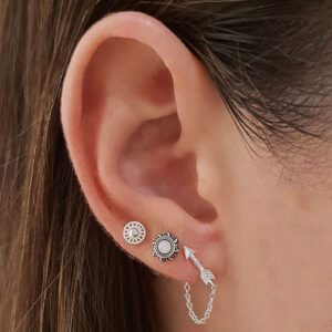 Small High Polish Dome Silver Earrings Studs