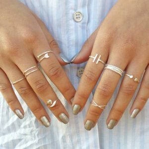 Double Fine Band 925 Sterling Silver Ring