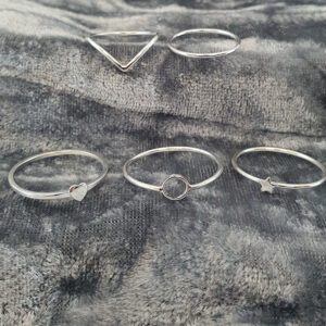 Small Hollow Circle Silver Ring