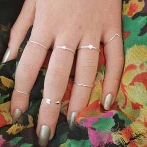 Tiny Star Silver Ring