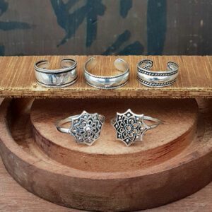 Oxidised Silver Midi Silver Ring