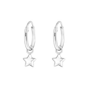 Star Hoop Earrings