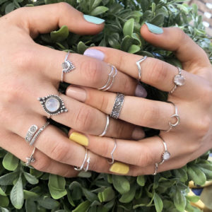 Aztec Adjustable Silver Ring