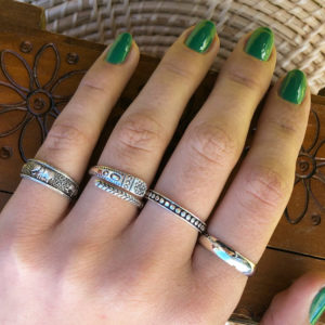 Aztec Adjustable Silver Ring