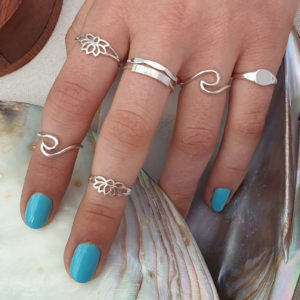 Multi Sided Silver Band