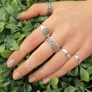 Baby Signet Silver Ring