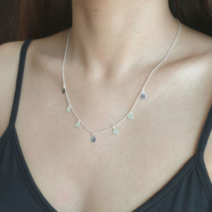 7 Circles Silver Necklace