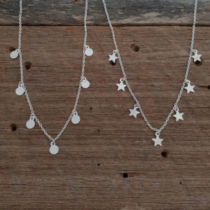 7 Circles Silver Necklace