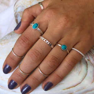 Phases of Moon Silver Ring