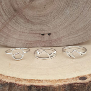 Mountain Silver Ring