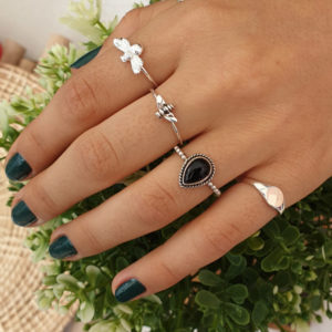 Small Bee Silver Ring