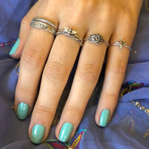 Small Bee Silver Ring