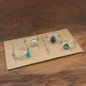 Abalone Shell Silver Ring