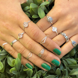 Classic Oval Rose Quartz Gemstone Ring