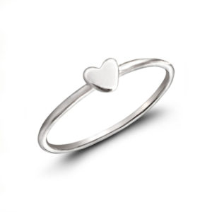 Small Heart Silver Ring