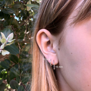 Silver Bali Hoop Sleeper Earrings