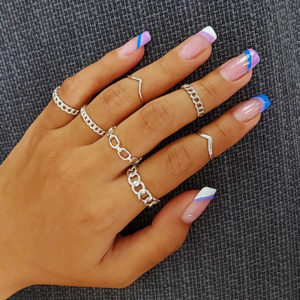 Chain Link Silver Ring