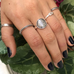 Celtic Disc Silver Ring