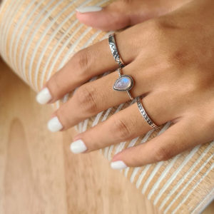 Mountain Band Silver Ring