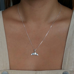 Whale – Dolphin Tail Silver Necklace