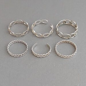 3mm Chain Silver Ring
