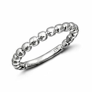 Bead Ball Silver Ring