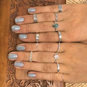 Bead Ball Silver Ring