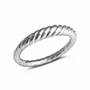 Pretzel Silver Ring
