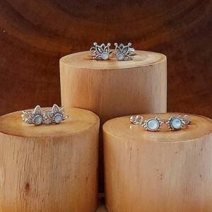 Mandala Shell Silver Earring Studs