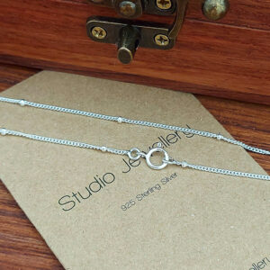 Silver Dot Chain Necklace