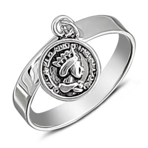 Coin Ringlet Silver Ring