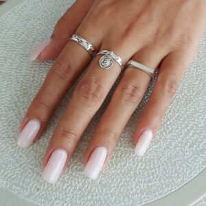 Coin Ringlet Silver Ring