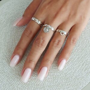 Coin Ringlet Silver Ring