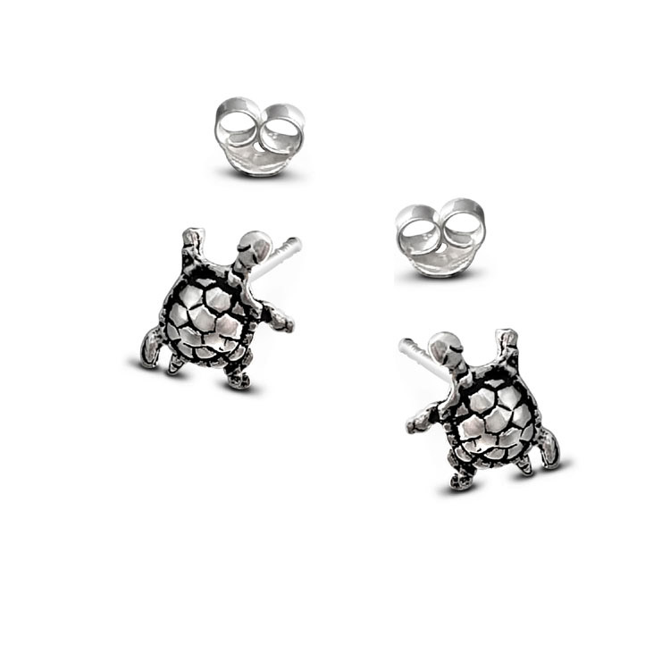 Details more than 75 sterling silver turtle earrings studs ...