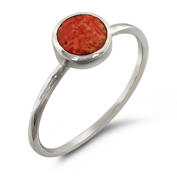 red coral silver jewelry