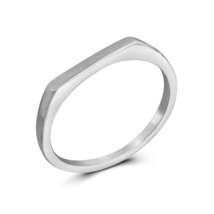 Flat Top 2mm Silver Stacker Ring Studio Jewellery Us Flat Top 2mm Silver Stacker Ring