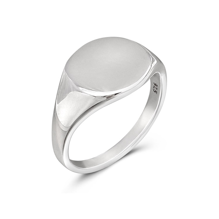 Studio Jewellery Unisex Silver Signet Ring