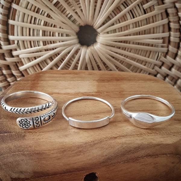 Baby Signet Silver Ring - Studio Jewellery US
