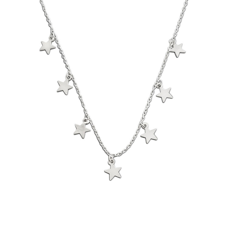 7 Stars Silver Necklace