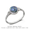 Abalone Shell Silver Ring
