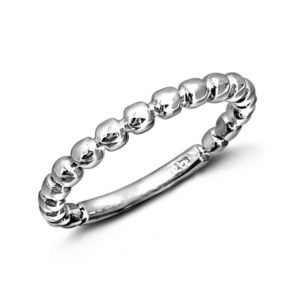 Bead Ball Silver Ring